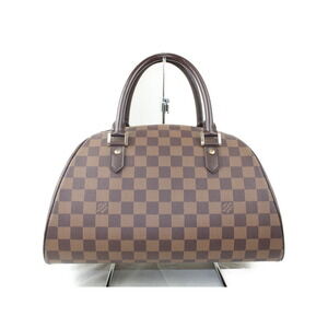 Louis Vuitton Brown Canvas Handbag Damier Ebene Rivera